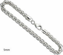 Load image into Gallery viewer, 925 Sterling Silver Spiga Wheat Necklace Bracelet Chain
