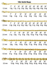 Load image into Gallery viewer, Authentic 10K Solid Yellow Gold Rope Necklace Chain
