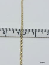 Load image into Gallery viewer, Authentic 10K Solid Yellow Gold Rope Necklace Chain
