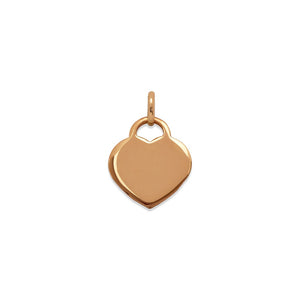 14K High Polished Simple Heart Pendant