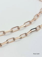 Load image into Gallery viewer, Authentic 14K Solid Gold Paperclip Forzata Necklace Chain
