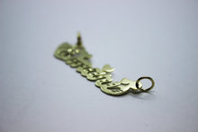 Load image into Gallery viewer, 14K Solid Yellow Gold Personalized Custom Handmade Name Pendant Charm Diamond Cut with Heart
