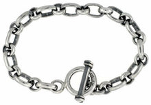 Load image into Gallery viewer, 925 Sterling Silver Round &amp; Oval Rolo Link Bracelet Chain
