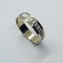 Load image into Gallery viewer, Authentic 14K Two Tone Yellow White Gold D/C Band Ring
