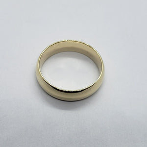 Authentic 14K Solid Gold 6mm Plain Band Ring