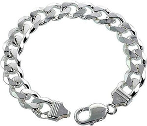 925 Sterling Silver Thick Curb Cuban Link Chain 7"-10"