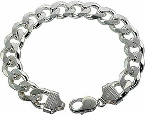 925 Sterling Silver Thick Curb Cuban Link Chain 7"-10"