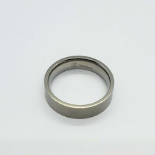 Load image into Gallery viewer, Flat Titanium Beveled Edges Brushed Finish Wedding Band Ring
