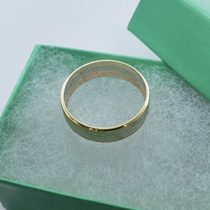 Authentic 14K Tri-Color Gold D/C Band Ring