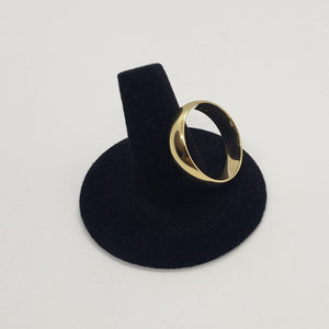 Authentic 14K Solid Gold 6mm Plain Band Ring