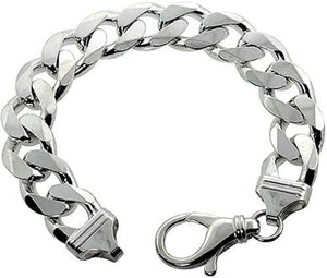 925 Sterling Silver Thick Curb Cuban Link Chain 7"-10"