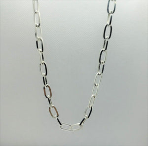 925 Sterling Silver Paperclip Chain