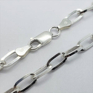 925 Sterling Silver Paperclip Chain