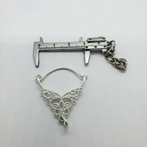 925 Sterling Silver Large Charm Holder Pendant