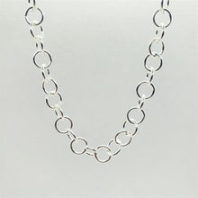 Load image into Gallery viewer, 925 Sterling Silver Circle Link Cable Chain 6.9mm
