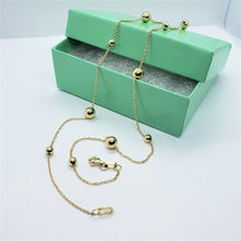 Load image into Gallery viewer, 14K Yellow Gold Hollow Station Bead Chain
