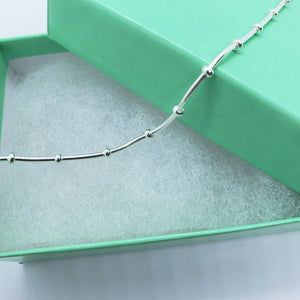 925 Sterling Silver Snake Bracelet Necklace Chain 1mm