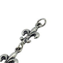 Load image into Gallery viewer, 925 Sterling Silver Fleur De Lis French Lily Bracelet Chain
