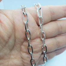 Load image into Gallery viewer, 925 Sterling Silver Paperclip Chain
