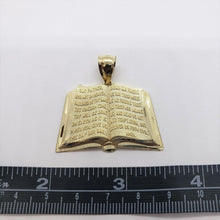 Load image into Gallery viewer, 10K Yellow Gold Bible Book Pendant
