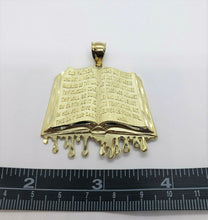 Load image into Gallery viewer, 10K Yellow Gold Bible Book Pendant
