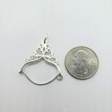 Load image into Gallery viewer, 925 Sterling Silver Large Charm Holder Pendant
