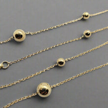 Load image into Gallery viewer, 14K Yellow Gold Hollow Station Bead Chain
