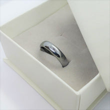 Load image into Gallery viewer, Tungsten Carbide Plain Smooth Domed Mirror Polish Finish Wedding 5mm Band Ring
