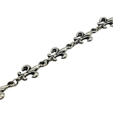 Load image into Gallery viewer, 925 Sterling Silver Fleur De Lis French Lily Bracelet Chain
