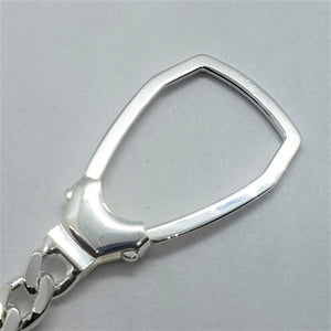 925 Sterling Silver Soccer Ball Football Keychain Keyring