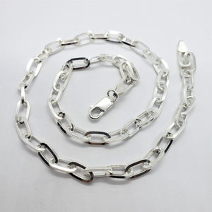 925 Sterling Silver Paperclip Chain