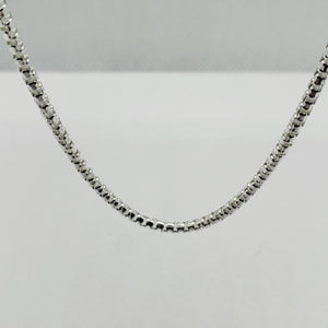 925 Sterling Silver Round Box 2mm Necklace Chain