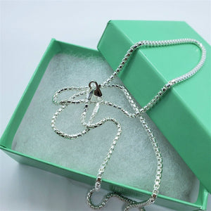 925 Sterling Silver Round Box 2mm Necklace Chain