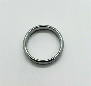 Tungsten Carbide Plain Smooth Domed Mirror Polish Finish Wedding 5mm Band Ring