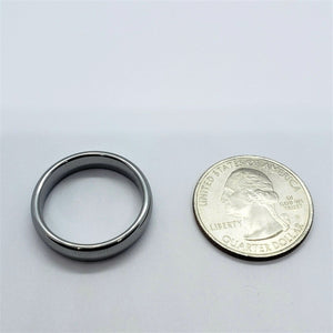 Tungsten Carbide Plain Smooth Domed Mirror Polish Finish Wedding 5mm Band Ring