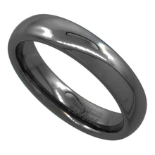 Load image into Gallery viewer, Tungsten Carbide Plain Smooth Domed Mirror Polish Finish Wedding 5mm Band Ring
