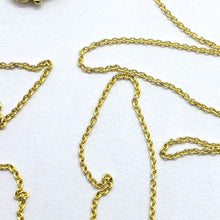 Load image into Gallery viewer, 14K Solid Yellow Gold Cable Link 0.75mm Chain Necklace
