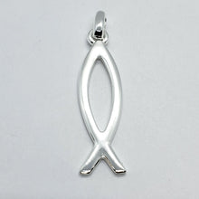 Load image into Gallery viewer, 925 Sterling Silver Ichthys Christian Fish Pendant
