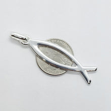 Load image into Gallery viewer, 925 Sterling Silver Ichthys Christian Fish Pendant
