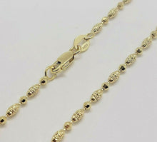 Load image into Gallery viewer, 14K Solid Yellow Gold D/C 2mm Bead Necklace Chain
