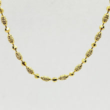 Load image into Gallery viewer, 14K Solid Yellow Gold D/C 2mm Bead Necklace Chain
