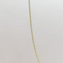 Load image into Gallery viewer, 14K Solid Yellow Gold Cable Link 0.75mm Chain Necklace
