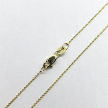 Load image into Gallery viewer, 14K Solid Yellow Gold Cable Link 0.75mm Chain Necklace
