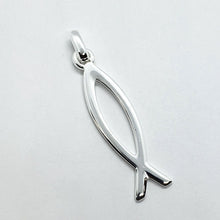 Load image into Gallery viewer, 925 Sterling Silver Ichthys Christian Fish Pendant
