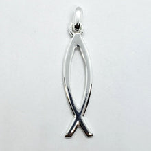 Load image into Gallery viewer, 925 Sterling Silver Ichthys Christian Fish Pendant
