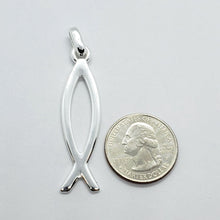 Load image into Gallery viewer, 925 Sterling Silver Ichthys Christian Fish Pendant
