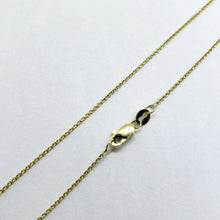 Load image into Gallery viewer, 14K Solid Gold Boston Link Necklace Chain Yellow White Rose Gold 0.9mm
