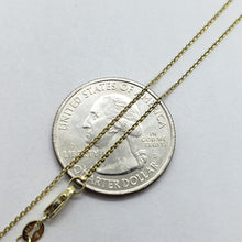 Load image into Gallery viewer, 14K Solid Gold Boston Link Necklace Chain Yellow White Rose Gold 0.9mm
