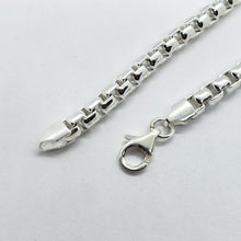 Load image into Gallery viewer, 925 Sterling Silver Round Box 5mm Necklace Chain
