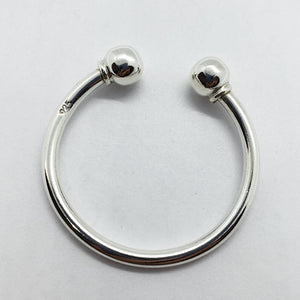 925 Sterling Silver Horseshoe Type Keychain Key Ring